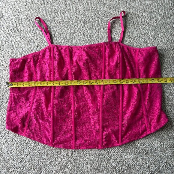 Torrid Lace Power Mesh Crop Corset โ Pink โ Size 5 โ NWT - Picture 7 of 8